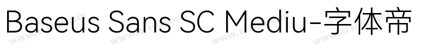 Baseus Sans SC Mediu字体转换